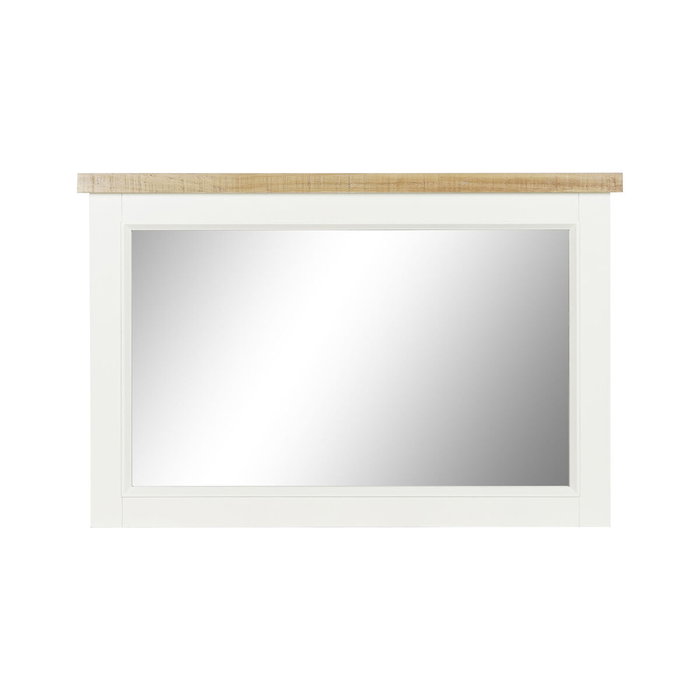 DKD Home Decor Espejo de Paulownia Beige 90x60 cm DKD Home Decor Espejo de Paulownia Beige 90x60 cm