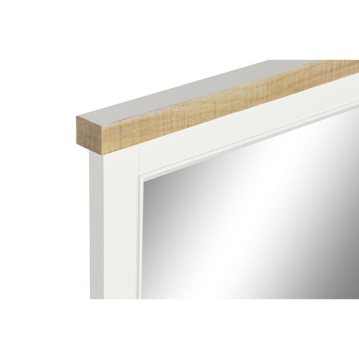 DKD Home Decor Espejo de Paulownia Beige 90x60 cm DKD Home Decor Espejo de Paulownia Beige 90x60 cm