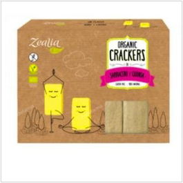 ZEALIA Crackers de Sarraceno y Quinoa 120gr Bio Sin Gluten Vegano
