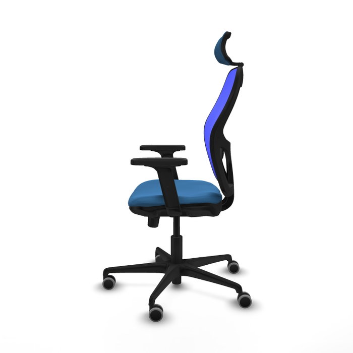 PIQUERAS Y CRESPO Silla de oficina Jorquera Azul con mecanismo Sincro/Traslack
