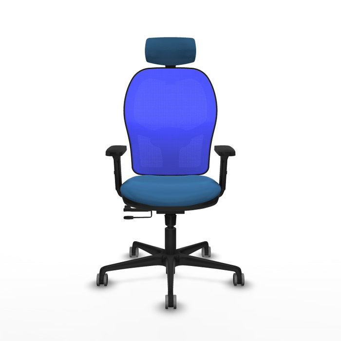 PIQUERAS Y CRESPO Silla de oficina Jorquera Azul con mecanismo Sincro/Traslack