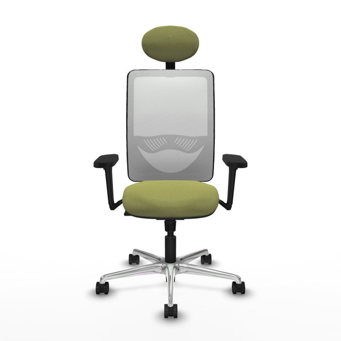 PIQUERAS Y CRESPO Silla de oficina Zulema Verde oliva y Blanco PIQUERAS Y CRESPO Silla de oficina Zulema Verde oliva y Blanco