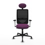 PIQUERAS Y CRESPO Silla de oficina Zulema con Mecanismo Sincro, Morado y Negro