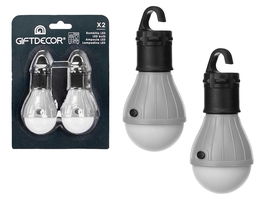 Giftdecor Set 2 Lampara Led Bombilla 15x21x5.5 cm (Set de 24)
