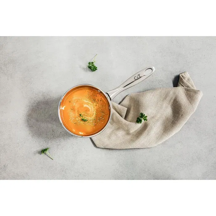 Cosy & Trendy COS5400586934747 Cacerola Acero Inoxidable Ø14 cm 1,08 L Apta Inducción