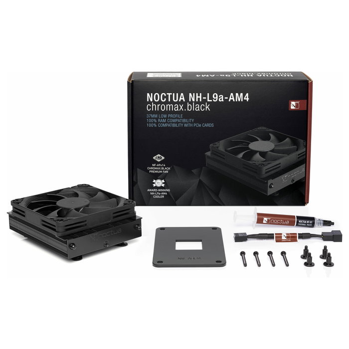 Noctua NH-L9a-AM4 Chromax.black Refrigerador para Procesador Socket AM4 Negro