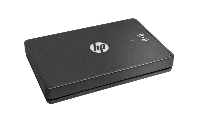HP LEGIC Card Reader USB 13.56 MHz para Autenticación Segura, LED Indicador, Compatible con Windows y Linux, Negro