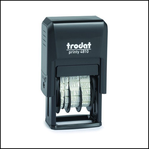 Trodat Stempel 70381 Sello de fecha autoentintado Negro