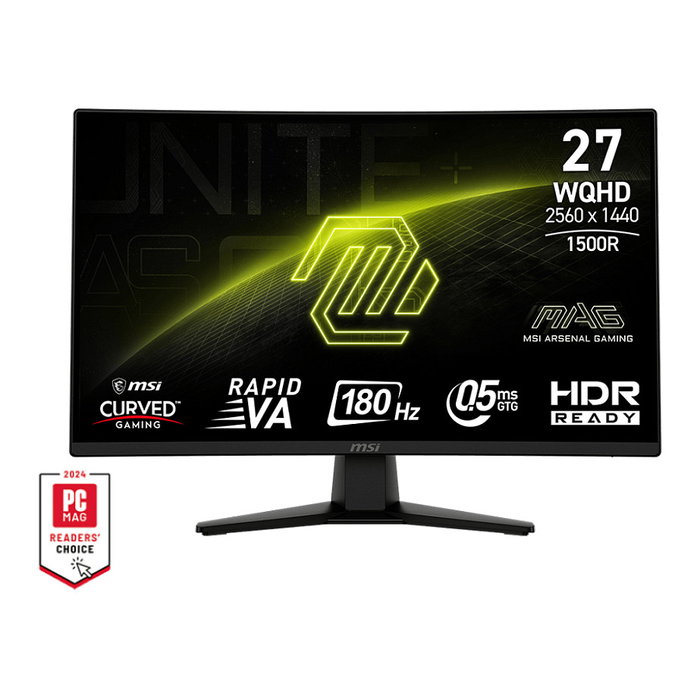MSI MAG 274CQFDE Monitor Gaming Curvo 27 pulg WQHD 180Hz MSI MAG 274CQFDE Monitor Gaming Curvo 27 pulg WQHD 180Hz