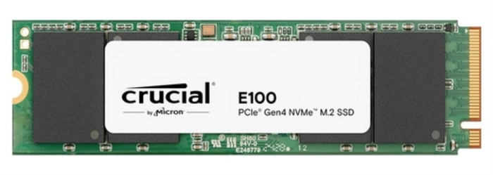 Crucial E100 1 TB M.2 NVMe PCIe 4.0 SSD Crucial E100 1 TB M.2 NVMe PCIe 4.0 SSD