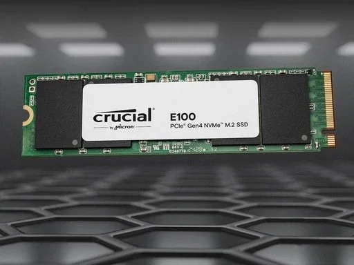 Crucial E100 1 TB M.2 PCIe Gen4 NVMe SSD