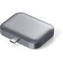 Satechi USB-C Wireless Charging Dock para AirPods, Blanco / Gris