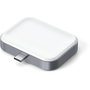 Satechi USB-C Wireless Charging Dock para AirPods, Blanco / Gris
