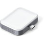 Satechi USB-C Wireless Charging Dock para AirPods, Blanco / Gris