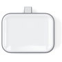 Satechi USB-C Wireless Charging Dock para AirPods, Blanco / Gris