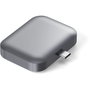 Satechi USB-C Wireless Charging Dock para AirPods, Blanco / Gris