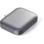 Satechi USB-C Wireless Charging Dock para AirPods, Blanco / Gris
