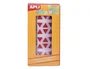 Apli Gomets autoadhesivos triangulares rojo 21x21x21 mm rollo de 2832 unidades