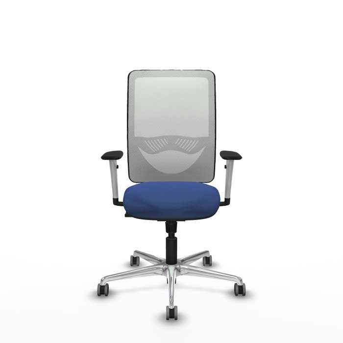 PIQUERAS Y CRESPO Silla de oficina Zulema con mecanismo Sincro, Azul marino y Blanco PIQUERAS Y CRESPO Silla de oficina Zulema con mecanismo Sincro, Azul marino y Blanco