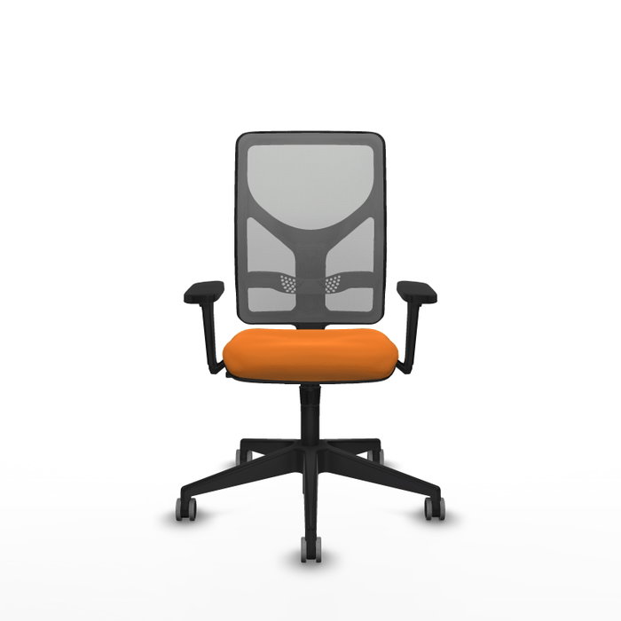 PIQUERAS Y CRESPO Silla de oficina Motilla con mecanismo Sincro, Naranja y Gris PIQUERAS Y CRESPO Silla de oficina Motilla con mecanismo Sincro, Naranja y Gris