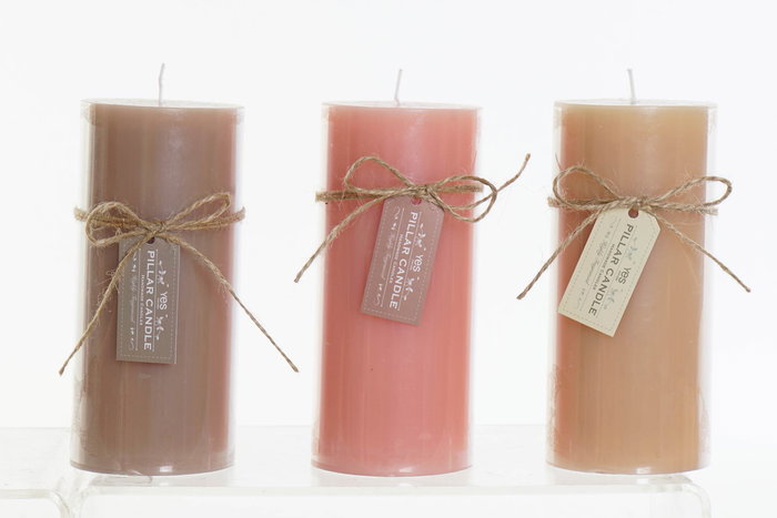 DKD Home Decor Vela Basicos Rustik aw Marron Oscuro 6.5 x 15 x 6.5 cm (12 Unidades) Cera Parafina 80 Horas DKD Home Decor Vela Basicos Rustik aw Marron Oscuro 6.5 x 15 x 6.5 cm (12 Unidades) Cera Parafina 80 Horas