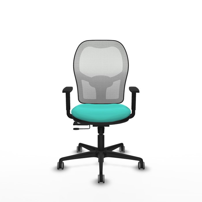 PIQUERAS Y CRESPO Silla de oficina Jorquera con mecanismo Sincro/Traslack, Turquesa y Blanco PIQUERAS Y CRESPO Silla de oficina Jorquera con mecanismo Sincro/Traslack, Turquesa y Blanco