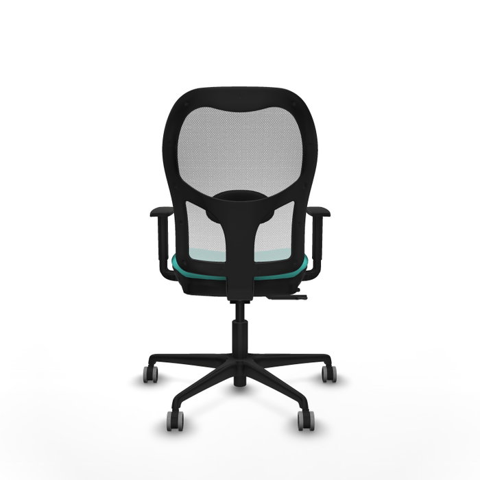 PIQUERAS Y CRESPO Silla de oficina Jorquera con mecanismo Sincro/Traslack, Turquesa y Blanco PIQUERAS Y CRESPO Silla de oficina Jorquera con mecanismo Sincro/Traslack, Turquesa y Blanco