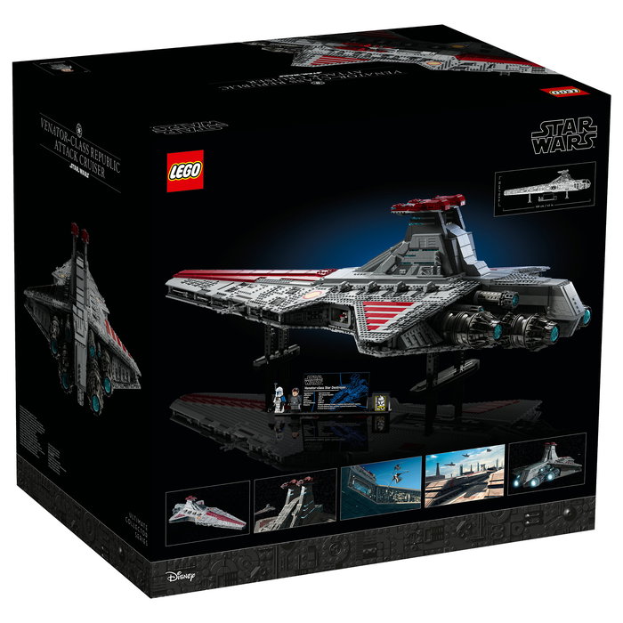 LEGO Star Wars Crucero de Ataque Clase Venator de la República 75367 5374 Piezas