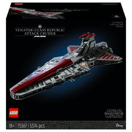 LEGO Star Wars Crucero de Ataque Clase Venator de la República 75367 5374 Piezas