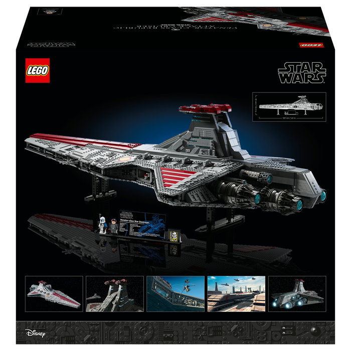 LEGO Star Wars Crucero de Ataque Clase Venator de la República 75367 5374 Piezas