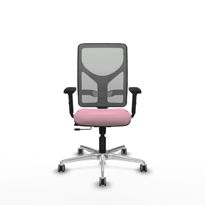 PIQUERAS Y CRESPO Silla de oficina Motilla Rosa y Gris PIQUERAS Y CRESPO Silla de oficina Motilla Rosa y Gris