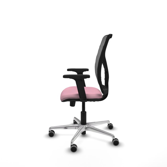 PIQUERAS Y CRESPO Silla de oficina Motilla Rosa y Gris PIQUERAS Y CRESPO Silla de oficina Motilla Rosa y Gris