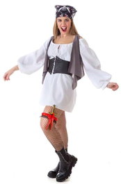 Creaciones Llopis Disfraz Adulto Pirata Sexy con Pañuelo Talla L