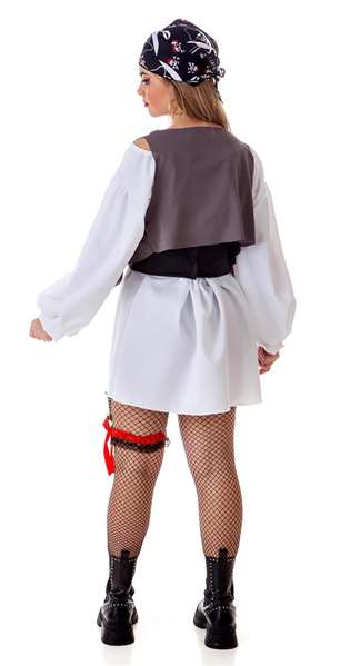 Creaciones Llopis Disfraz Adulto Pirata Sexy con Pañuelo Talla L Creaciones Llopis Disfraz Adulto Pirata Sexy con Pañuelo Talla L