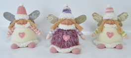 DKD Home Decor Surtido de 3 Figuras de Elfos Multicolor
