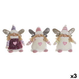 Adorno Navideño DKD Home Decor Multicolor Elfo 13 x 10 x 18 cm (3 Unidades)