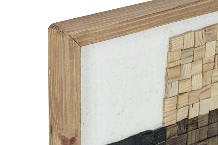 DKD Home Decor Cuadro Natural Multicolor Madera Reciclada 4 x 62 x 42 cm Hecho a Mano DKD Home Decor Cuadro Natural Multicolor Madera Reciclada 4 x 62 x 42 cm Hecho a Mano