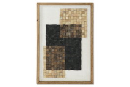 DKD Home Decor Cuadro de Madera Reciclada 42x62 cm Natural
