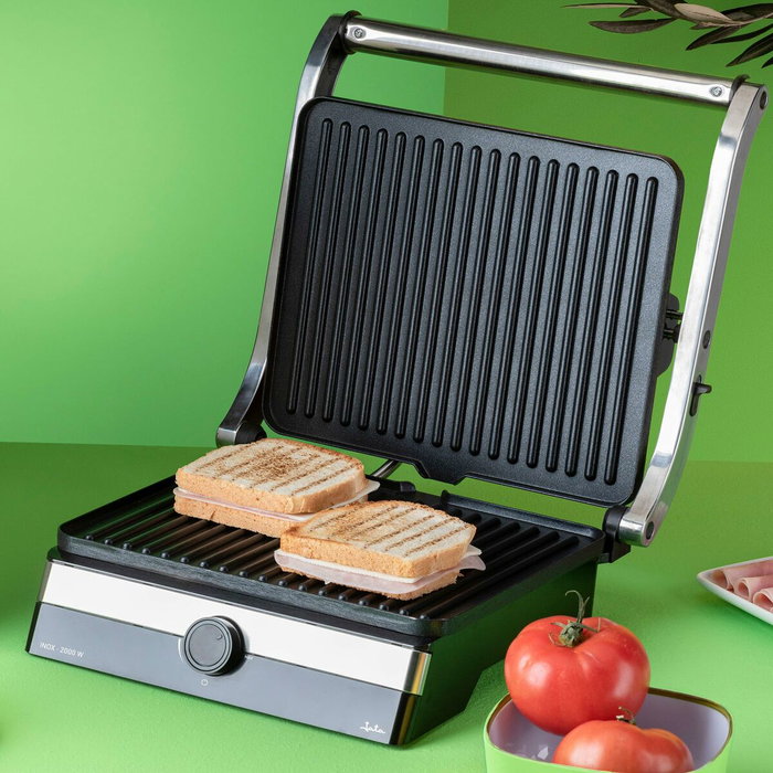 Jata Hogar Grill de asar doble 2000 W con apertura de 180°
