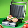 Jata Hogar Grill de Asar Doble 2000W con Apertura 180° y Placas 29x23.6cm Antiadherentes Libre PFOA