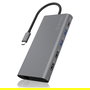 ICY BOX IB-DK4050-CPD Docking Station USB-C 12-en-1 PD 100W con HDMI y DisplayPort