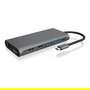 ICY BOX IB-DK4050-CPD Docking Station USB-C 12-en-1 PD 100W con HDMI y DisplayPort