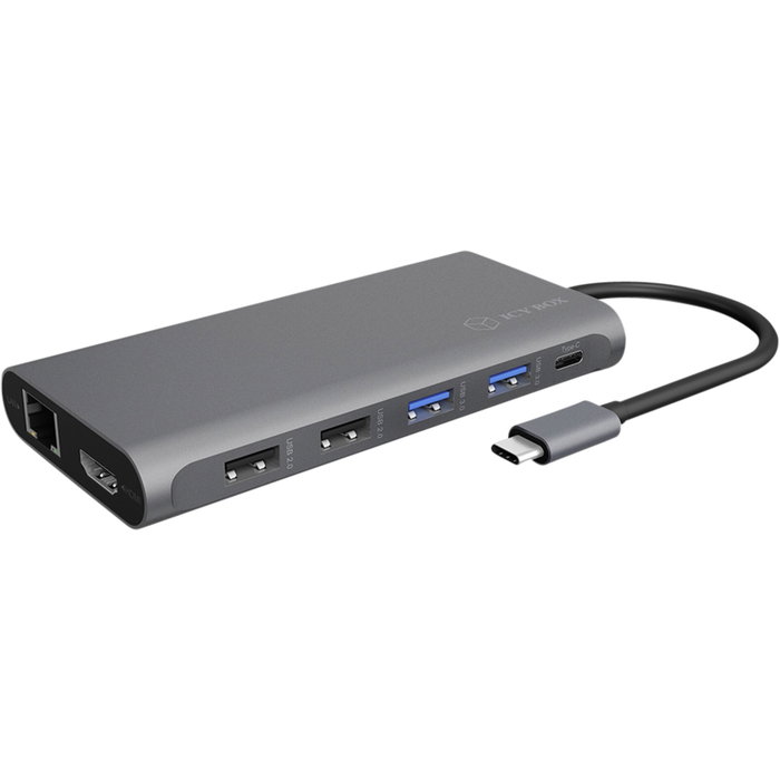 ICY BOX IB-DK4050-CPD Docking Station 12-en-1 USB-C 100W PD ICY BOX IB-DK4050-CPD Docking Station 12-en-1 USB-C 100W PD