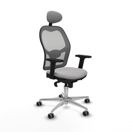 PIQUERAS Y CRESPO Silla de oficina Jorquera Gris con mecanismo Sincro