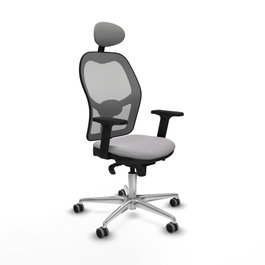PIQUERAS Y CRESPO Silla de oficina Jorquera Gris con mecanismo Sincro