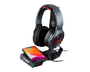MSI Soporte para Auriculares IMMERSE HS01 COMBO S98-0700020-CLA Cargador Inalámbrico Negro Rojo