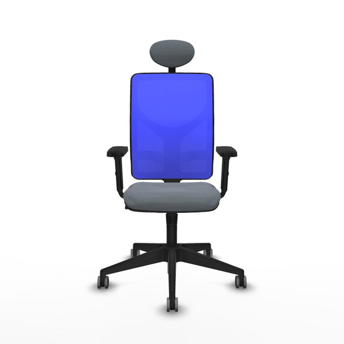 PIQUERAS Y CRESPO Silla de oficina Motilla con mecanismo Sincro, Gris y Azul PIQUERAS Y CRESPO Silla de oficina Motilla con mecanismo Sincro, Gris y Azul