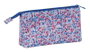 Safta Porta Lápices flores coimbra azul 22x12x3 cm