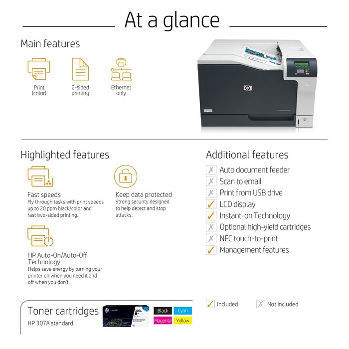 HP Color LaserJet Professional CP5225dn A3 HP Color LaserJet Professional CP5225dn A3