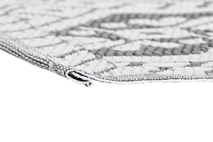 DKD Home Decor Alfombra Blanco Negro 210 x 1 x 150 cm (2 Unidades)